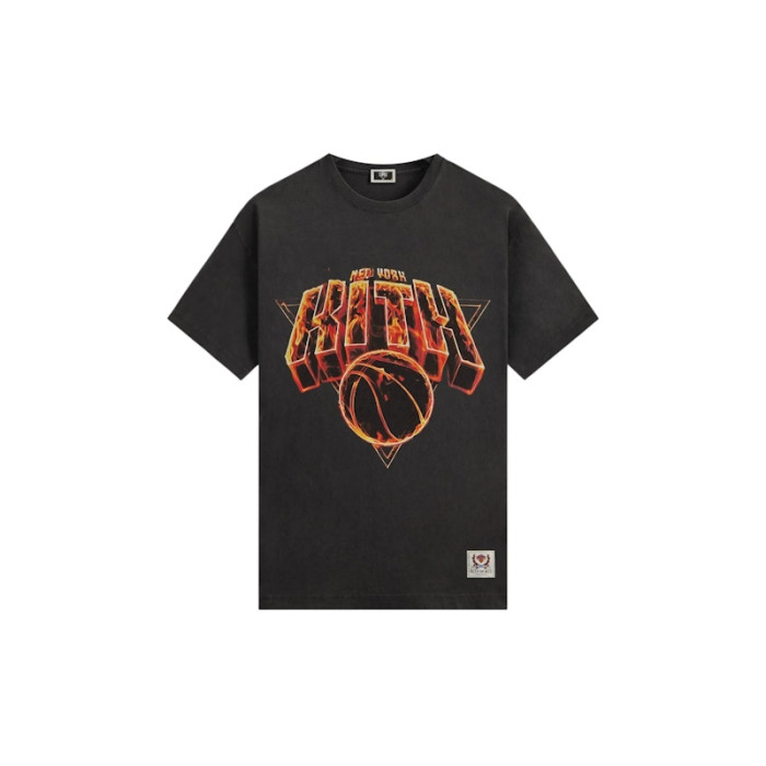 Kith x New York Knicks Fire Vintage Jones Tee Black