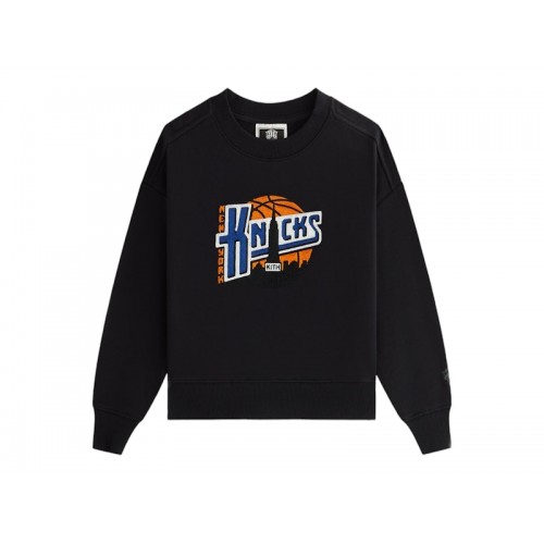 Оригинальный шмот Kith x New York Knicks Kids City Nelson Crewneck Black