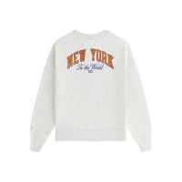 Kith x New York Knicks Kids Empire Nelson Crewneck Light Heather Grey