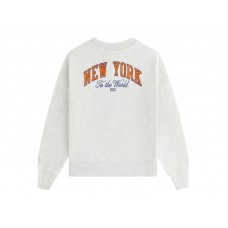 Kith x New York Knicks Kids Empire Nelson Crewneck Light Heather Grey