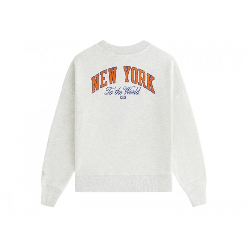 Оригинальный шмот Kith x New York Knicks Kids Empire Nelson Crewneck Light Heather Grey