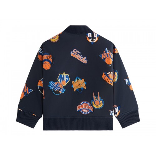 Оригинальный шмот Kith x New York Knicks Kids Printed Bomber Jacket Nocturnal