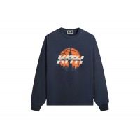 Kith x New York Knicks Knickerbockers Long Sleeve Quinn Vintage Tee Nocturnal