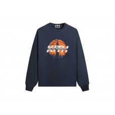 Kith x New York Knicks Knickerbockers Long Sleeve Quinn Vintage Tee Nocturnal
