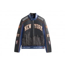 Kith x New York Knicks Leather Moto Jacket Nocturnal
