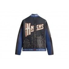 Kith x New York Knicks Leather Moto Jacket Nocturnal