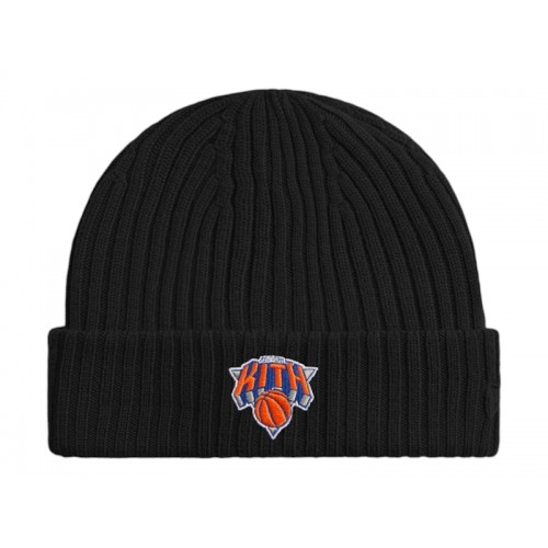Kith x New York Knicks Logo Beanie Black