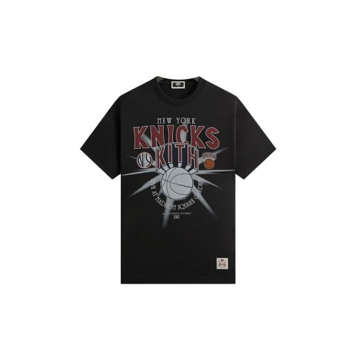 Kith x New York Knicks Madison Square Garden Burst Jones Tee Black