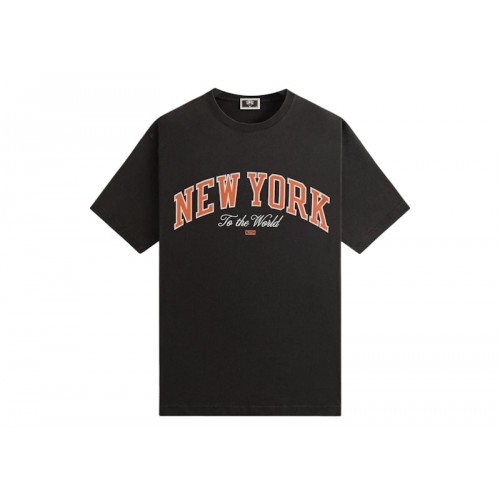 Оригинальный шмот Kith x New York Knicks New York To The World Vintage Tee Black