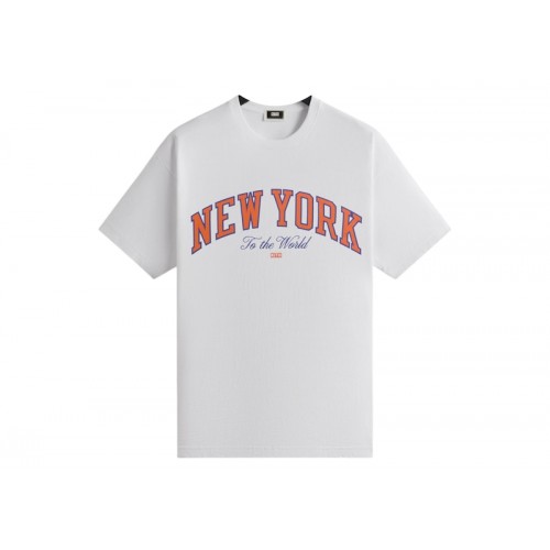 Оригинальный шмот Kith x New York Knicks New York To The World Vintage Tee White