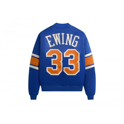 Kith x New York Knicks Patrick Ewing Classic Satin Bomber Jacket Current Kith x New York Knicks Patrick Ewing Classic Satin Bomber Jacket Current