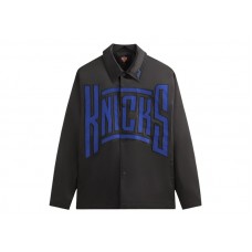 Kith x New York Knicks Snap Front Coaches Jacket Black