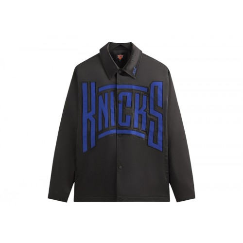 Оригинальный шмот Kith x New York Knicks Snap Front Coaches Jacket Black