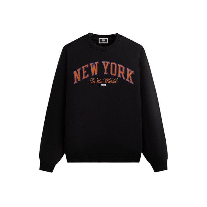 Kith x New York Knicks Vintage Nelson Crewneck Black