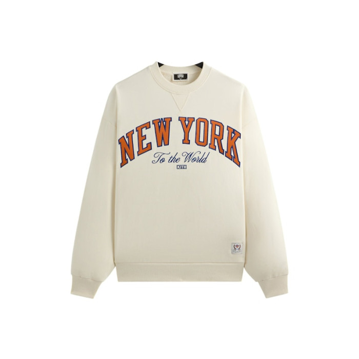 Оригинальный шмот Kith x New York Knicks Vintage Nelson Crewneck Sandrift