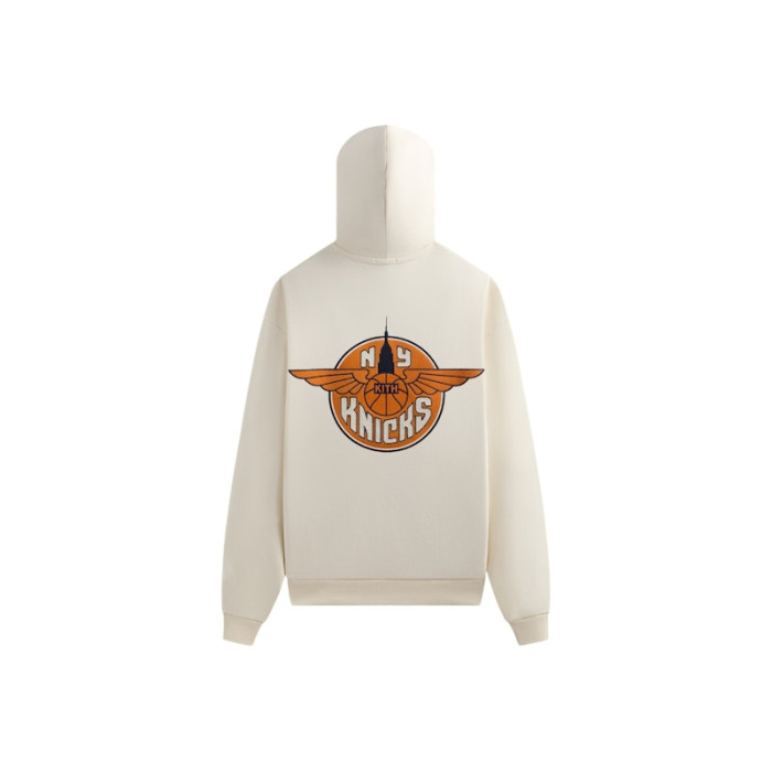 Оригинальный шмот Kith x New York Knicks Wingman Vintage Nelson Hoodie Sandrift