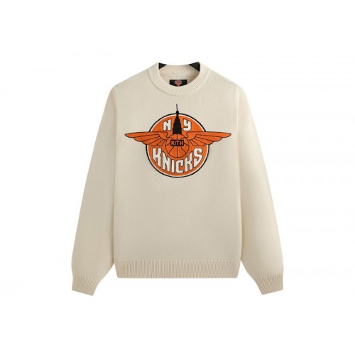 Оригинальный шмот Kith x New York Knicks Wings Lewis Sweater Sandrift