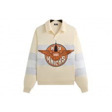 Kith x New York Knicks Wings Nelson Collared Pullover Sandrift