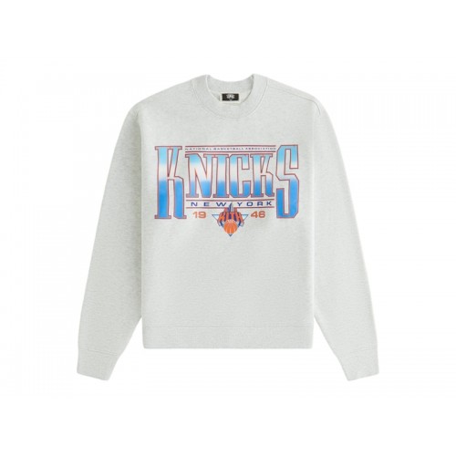 Оригинальный шмот Kith x New York Knicks Womens Ashwin Crewneck Light Heather Grey