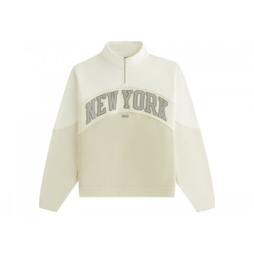 Оригинальный шмот Kith x New York Knicks Womens Hunter III Panelled Quarter Zip Sandrift