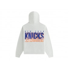 Kith x New York Knicks Womens Maverick Hoodie Light Heather Grey