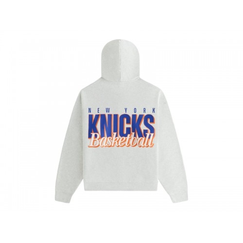 Оригинальный шмот Kith x New York Knicks Womens Maverick Hoodie Light Heather Grey