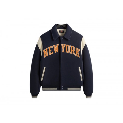 Kith x New York Knicks Wool Varsity Jacket Nocturnal