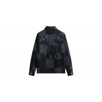 Kith x New York Yankees Patchwork Wool Coaches Jacket Nocturnal