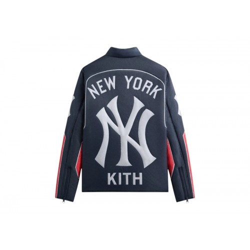 Kith x New York Yankees Zip Brixton Puffed Shirt Jacket Nocturnal