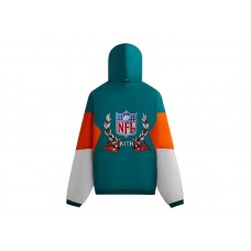 Kith x NFL 47 Dolphins Quarter Zip Anorak With Hood Center