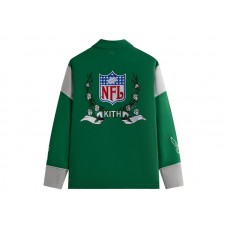 Kith x NFL 47 Eagles Kieran Coaches Jacket Parrot
