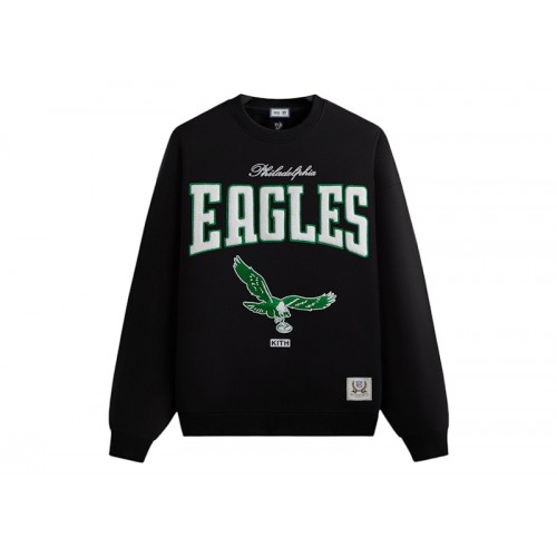 Оригинальный шмот Kith x NFL 47 Eagles Nelson Crewneck Black