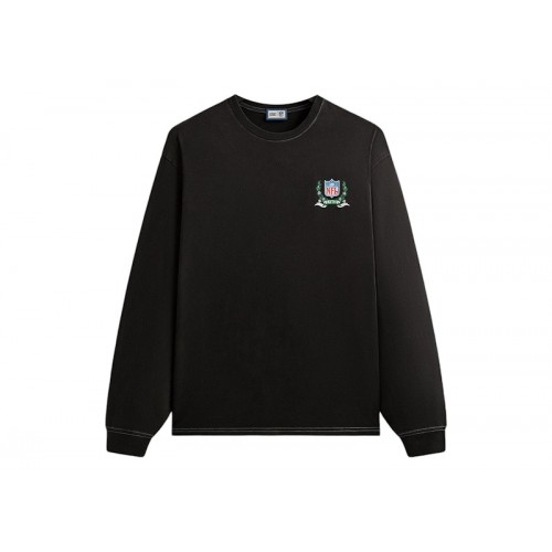 Оригинальный шмот Kith x NFL 47 Eagles Vintage Long Sleeve Tee Black