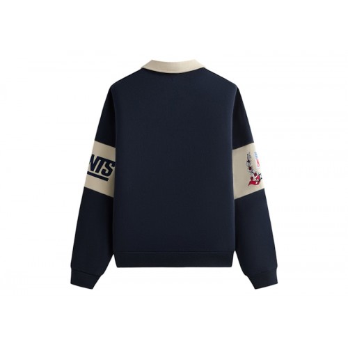 Оригинальный шмот Kith x NFL 47 Giants Nelson Collared Pullover Nocturnal