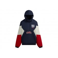 Kith x NFL 47 Giants Quarter Zip Anorak With Hood Nocturnal