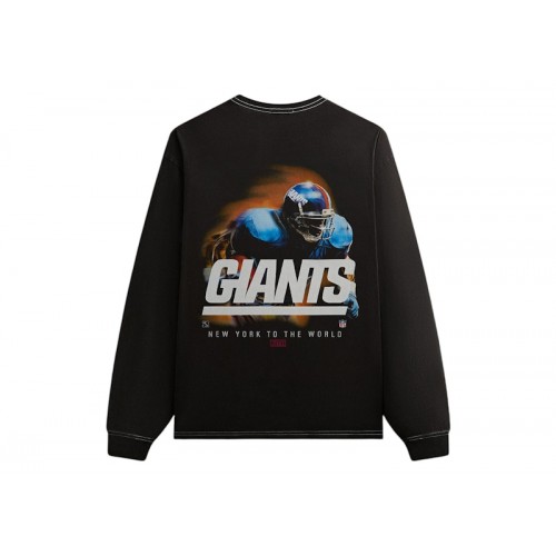 Оригинальный шмот Kith x NFL 47 Giants Vintage Long Sleeve Tee Black