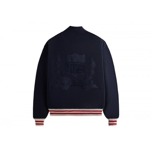 Оригинальный шмот Kith x NFL 47 Giants Wyona Full Zip Sweater Nocturnal