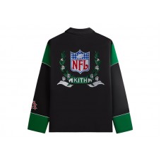 Kith x NFL 47 Jets Kieran Coaches Jacket Black