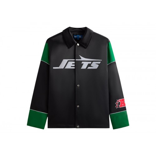 Оригинальный шмот Kith x NFL 47 Jets Kieran Coaches Jacket Black