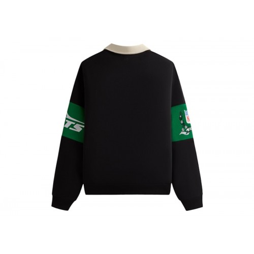 Оригинальный шмот Kith x NFL 47 Jets Nelson Collared Pullover Black