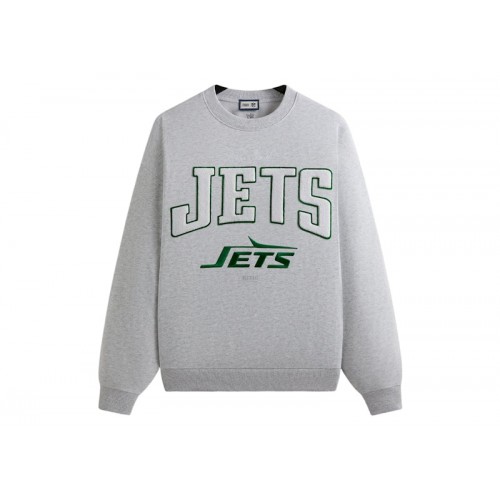 Оригинальный шмот Kith x NFL 47 Jets Nelson Crewneck Light Heather Grey