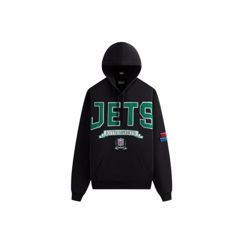 Оригинальный шмот Kith x NFL 47 Jets Nelson Hoodie Black