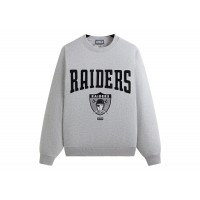 Kith x NFL 47 Raiders Nelson Crewneck Light Heather Grey