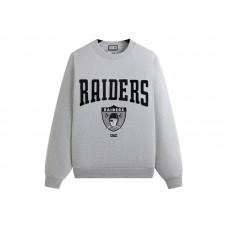 Kith x NFL 47 Raiders Nelson Crewneck Light Heather Grey