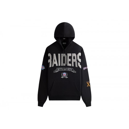 Оригинальный шмот Kith x NFL 47 Raiders Nelson Hoodie Black