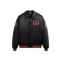 Kith x NFL Bengals Satin Bomber Jacket Black