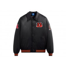 Kith x NFL Bengals Satin Bomber Jacket Black