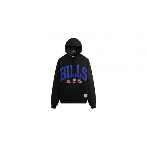 Kith x NFL Buffalo Bills Stitched Vintage Hoodie Black Kith x NFL Buffalo Bills Stitched Vintage Hoodie Black