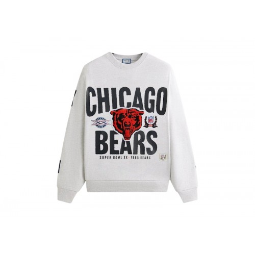 Kith x NFL Chicago Bears 1985 Vintage Crewneck Light Heather Grey