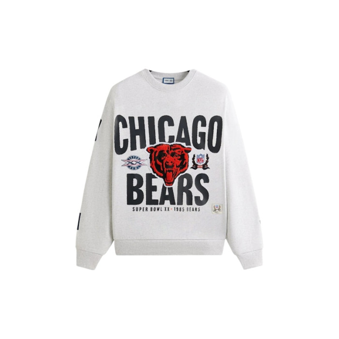 Kith x NFL Chicago Bears 1985 Vintage Crewneck Light Heather Grey